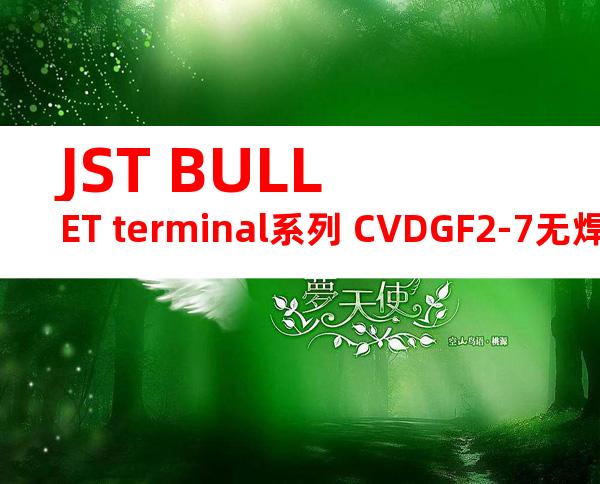 JST BULLET terminal系列 CVDGF2-7无焊端子产品规格书